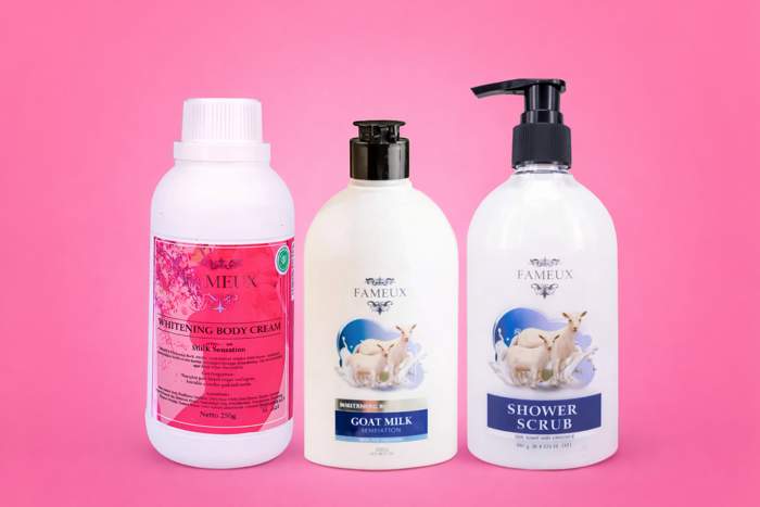 Cara Pakai Fameux Whitening Body Cream